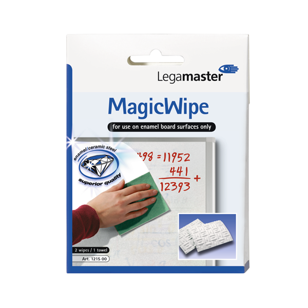 Paño borrador pizarras blancas MagicWipe eraser. Set 2 u.