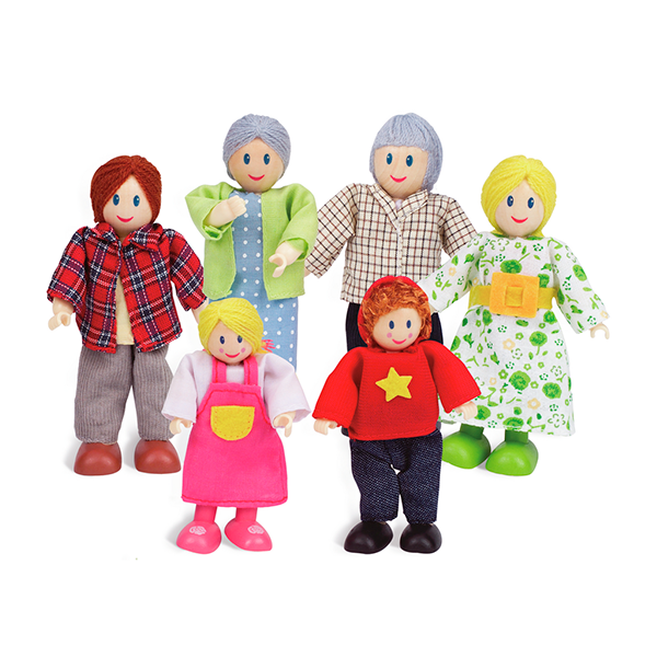 Familia europea para casa muñecas
