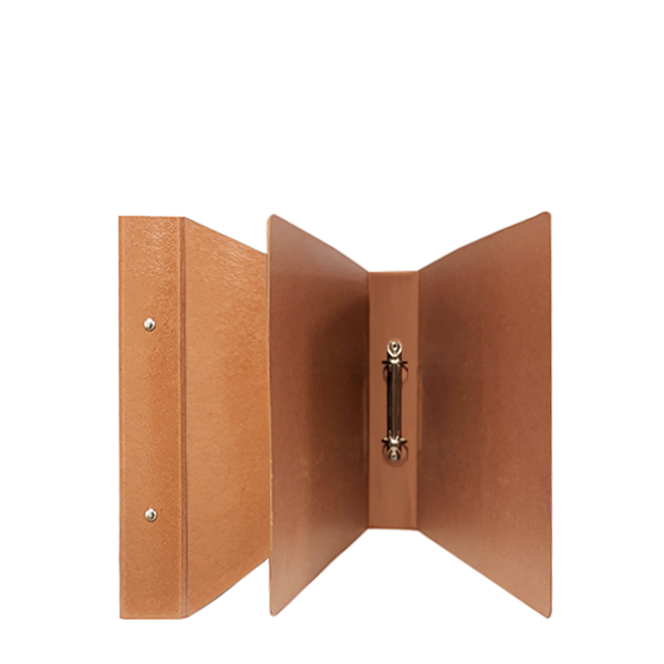 Carpeta cartón folio apaisado 2 anillas 25 mm