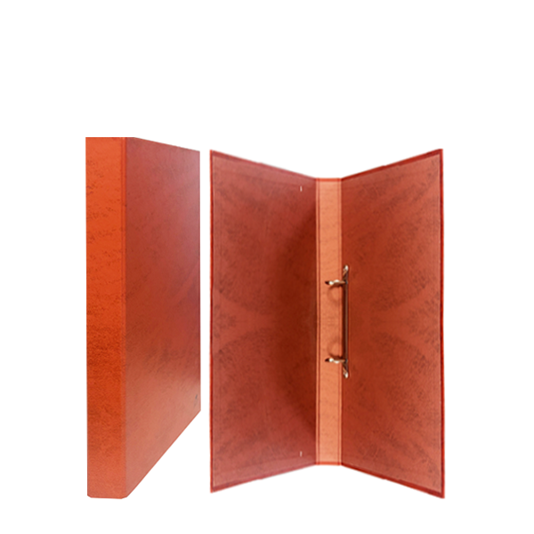 Carpeta 2 anillas 25 mm folio cartón forrado símil cuero