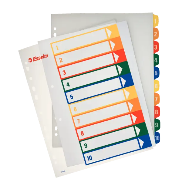 Indices proyectos imprimibles A4+ 1-10 pos.