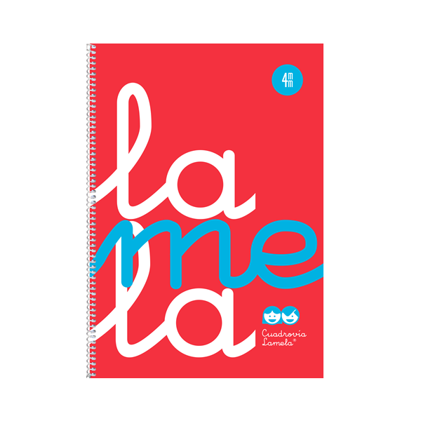 Cuaderno cuadrovia Lamela f° tapa pp. 5 mm