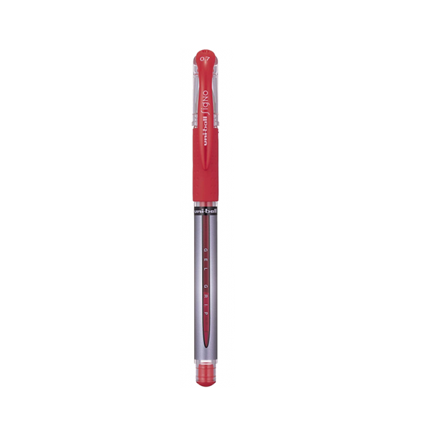 Bolígrafos rojos Uniball signo DX. Caja 12