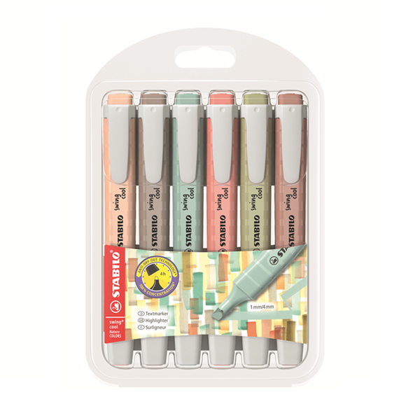 Stabilo Swing cool NatureCOLORS. Estuche 6 u.