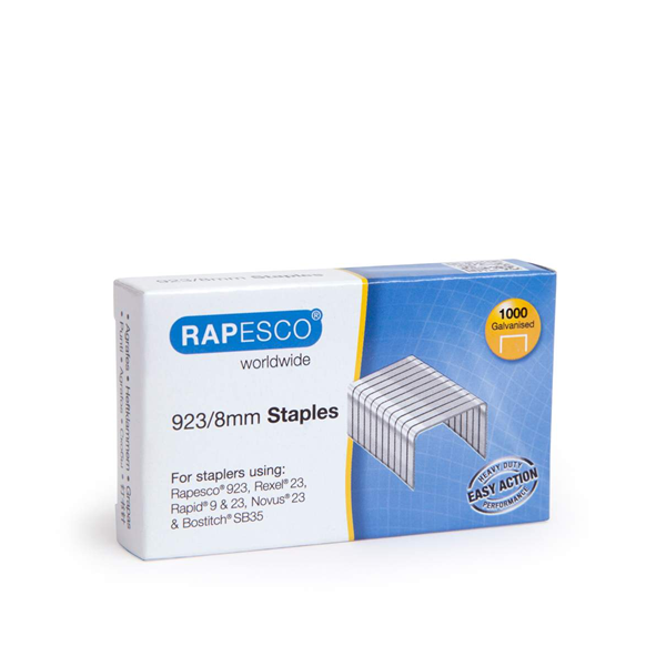 Grapas Rapesco 923/8 mm