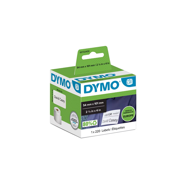 Rollo etiquetas Dymo Label W. 101x54 mm Blanco