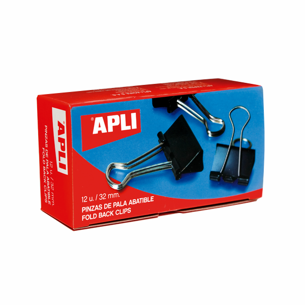 Pinza pala abatible Apli 19 mm 12 u.