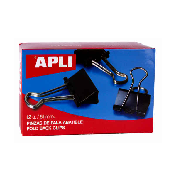 Pinza pala abatible Apli 51 mm 12 u.