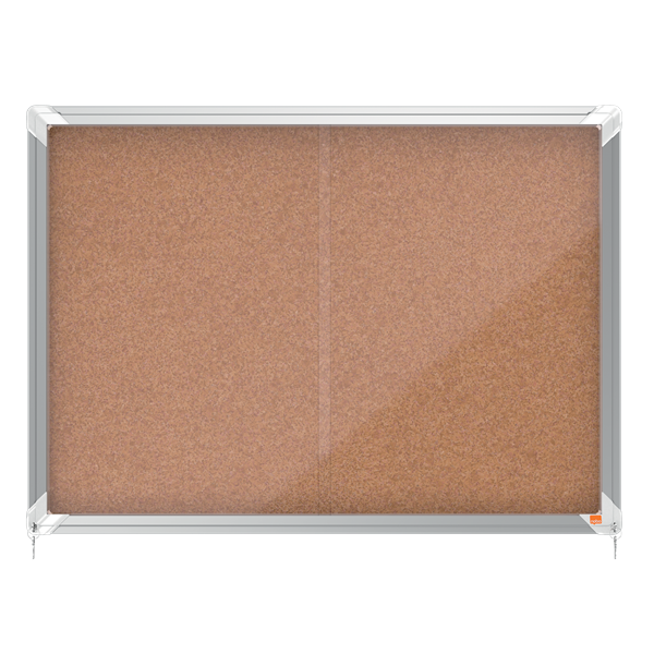 Vitrina interior puerta corredera superficie corcho