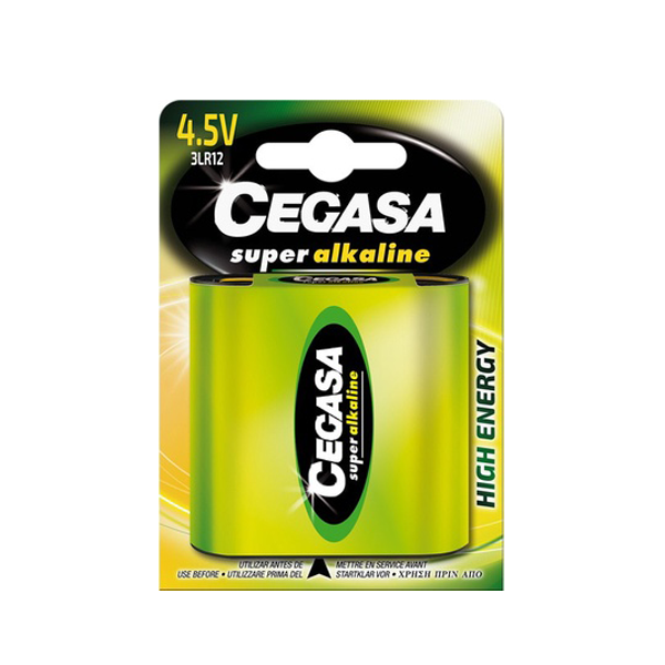 Blíster 1 pila Cegasa super alcalina 3LR12 - 4,5V