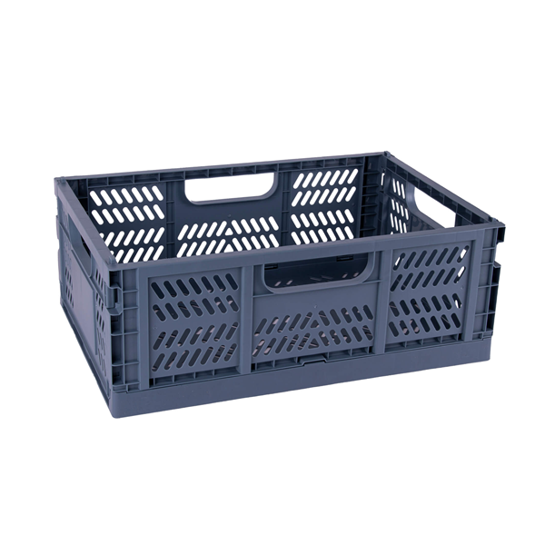 Caja plegable apilable