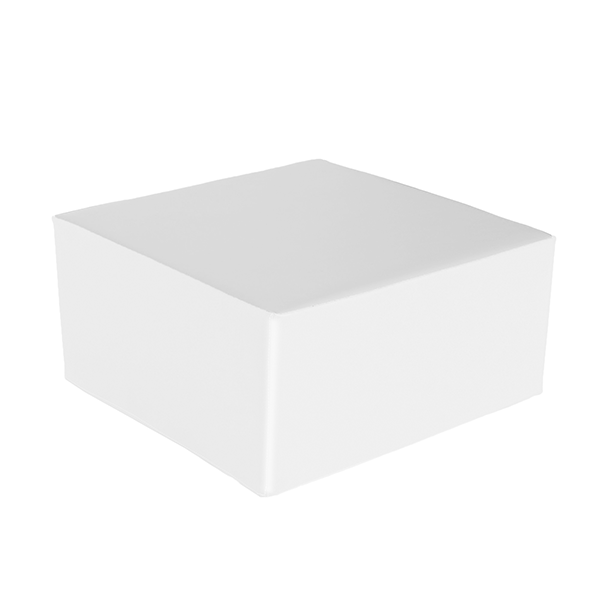 Puf cubo 50x50 alt. 25 cm Blanco