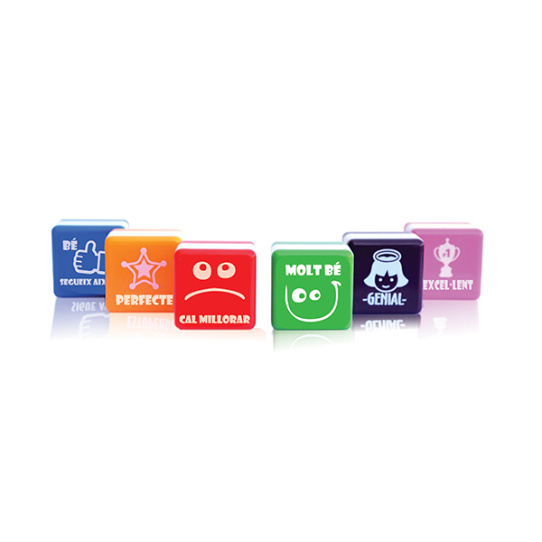 Pack 6 sellos emociones aula