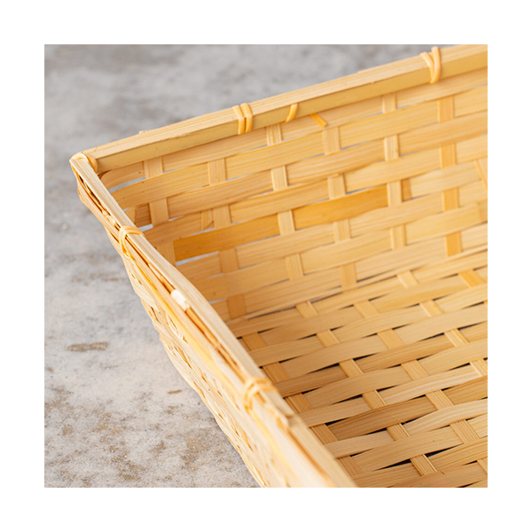 Bandeja rectangular bambú 36x26x7 cm