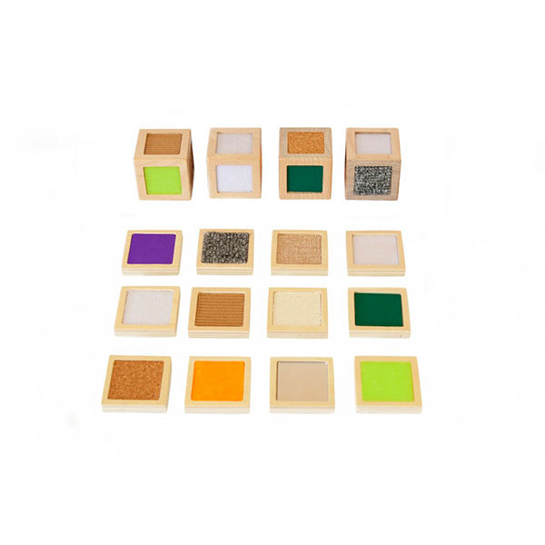 Cubos sensoriales texturas