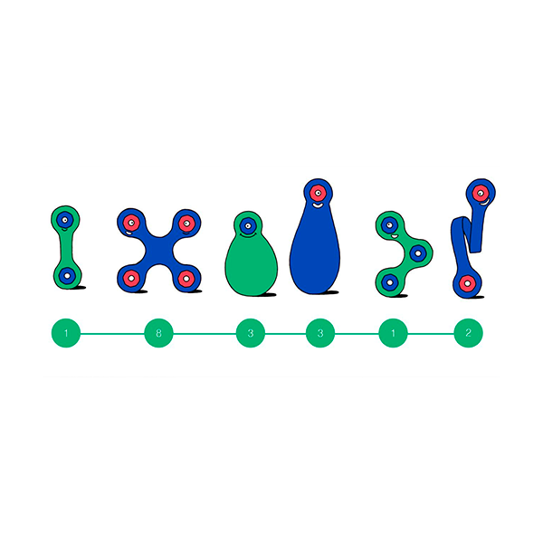 Clixo Itsi pack verde y azul 18 u.