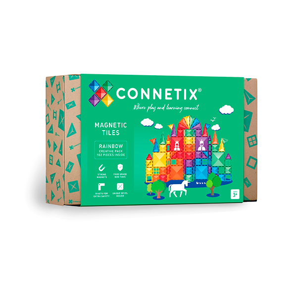 Connetix arcoíris pack creativo 102 piezas