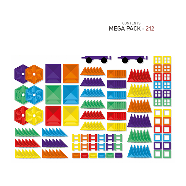Connetix arcoíris mega pack 212 piezas
