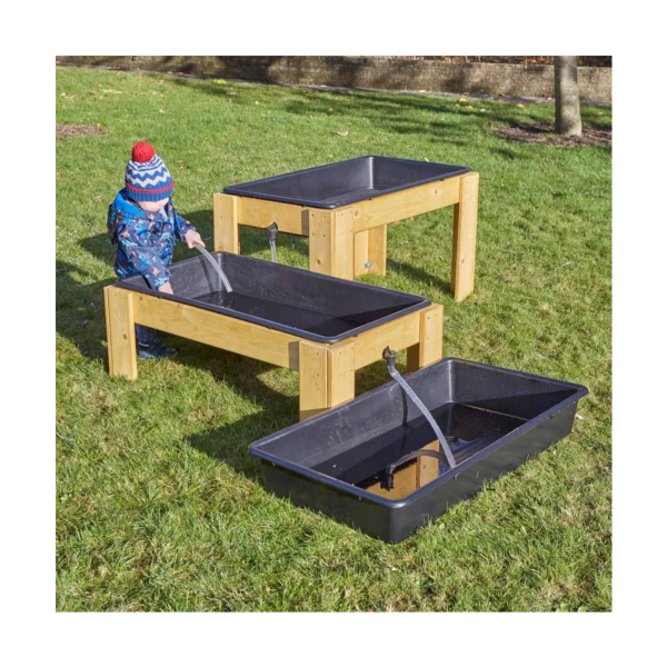 Juego de soportes y bandejas de agua en cascada