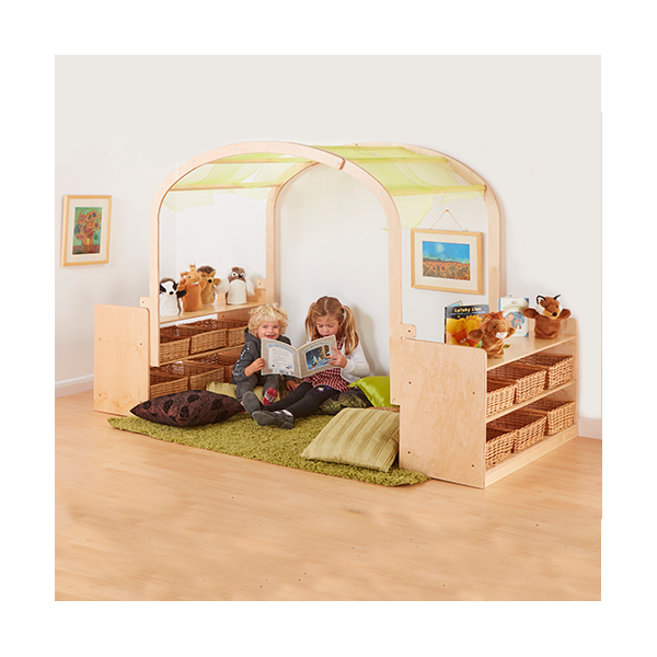 Tienda arco exploración y almacenamiento