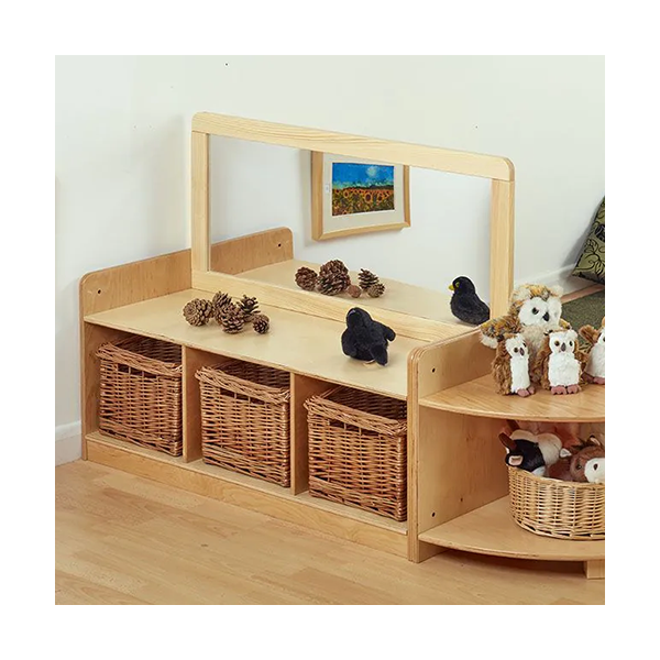 Conjunto almacenaje con espejo