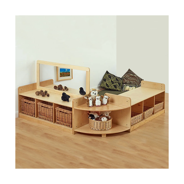 Conjunto almacenaje con espejo