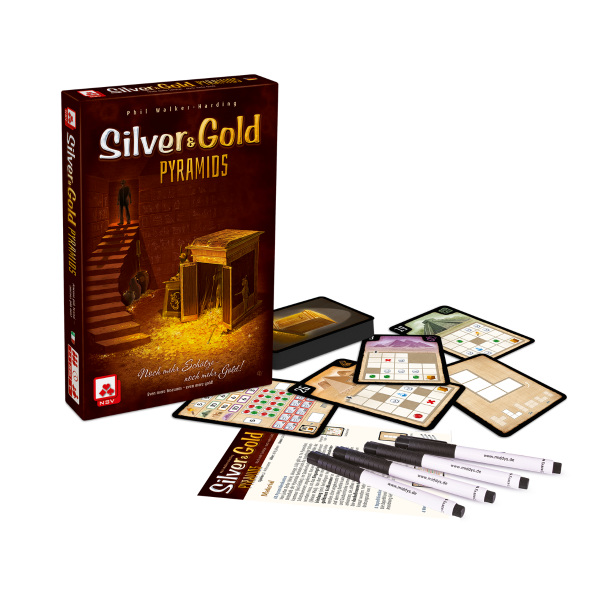 Silver & gold pyramids