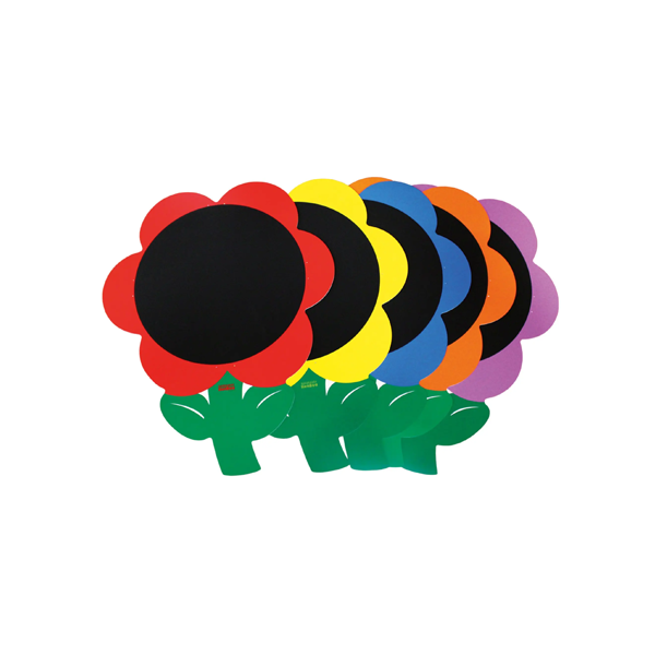 Conjunto de 5 pizarras en forma de flor