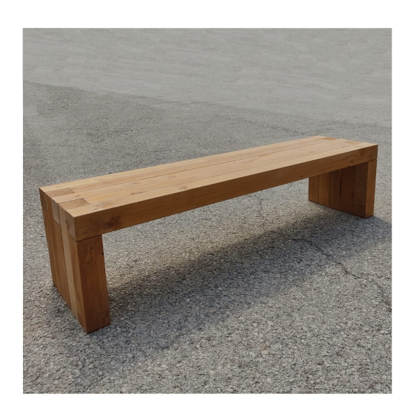 Banco macizo 150x45x45 cm