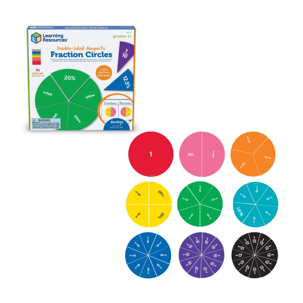 Círculos magnéticos doble cara Rainbow Fraction