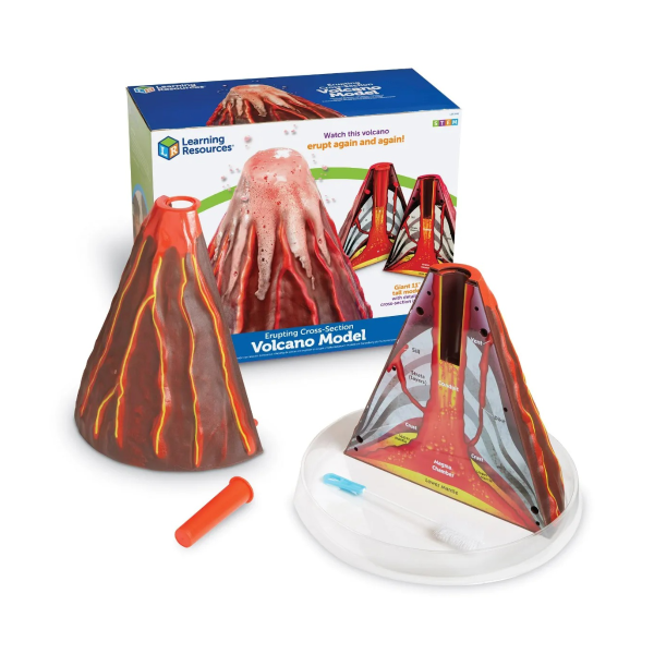 Modelo de Volcan en erupción