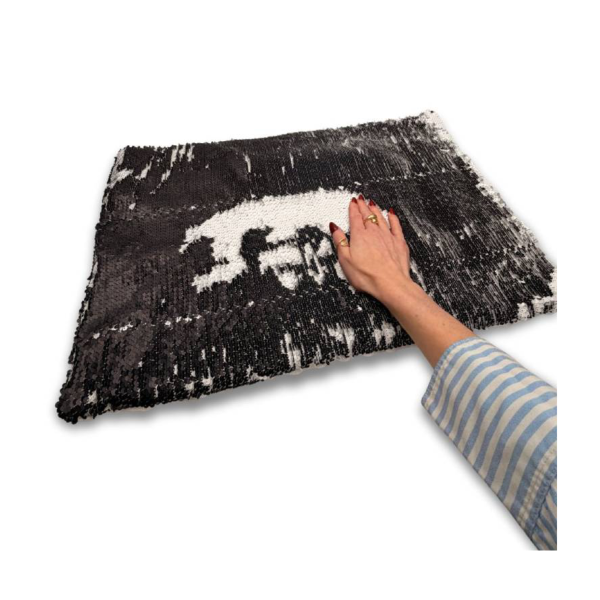 Almohadilla ponderada propioceptiva 3 kg con lentejuelas 47×40 cm