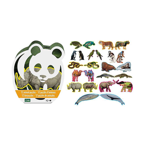 Puzzle WWF 12 piezas animales