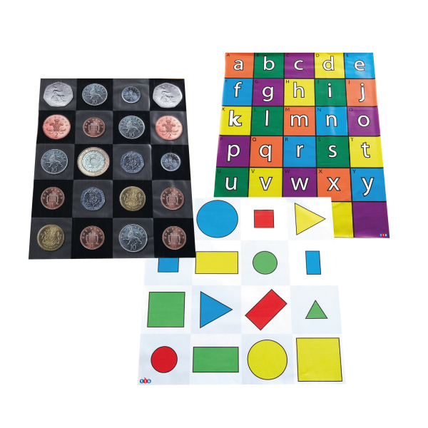 Juego de 6 alfombrillas para Bee-Bot y Blue-Bot