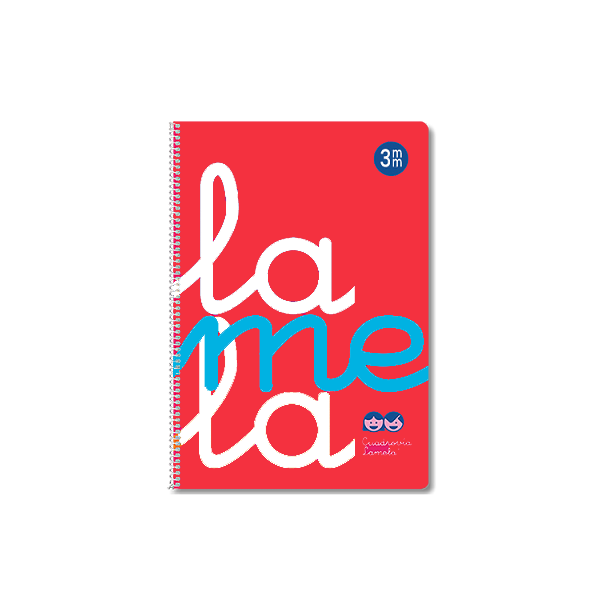 Cuaderno tapa poli. Cuadrovia f° 80 h. 5 mm Rojo