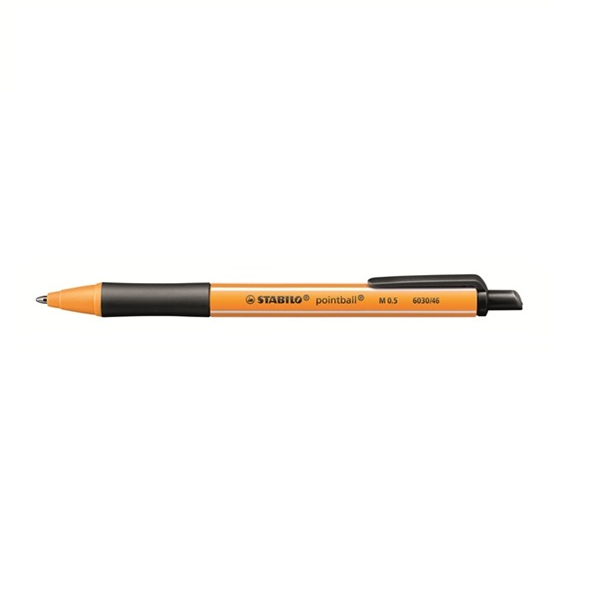 Bolígrafo Stabilo pointball Negro