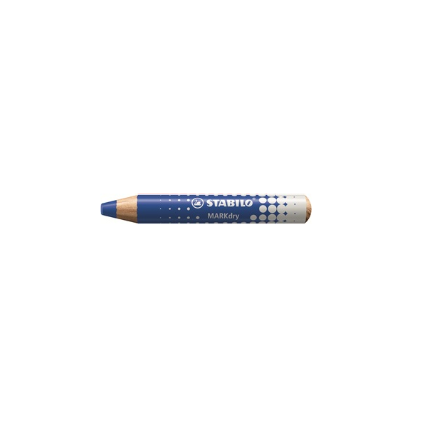 Lápiz pizarras Stabilo Markdry Azul. Caja 5 u.