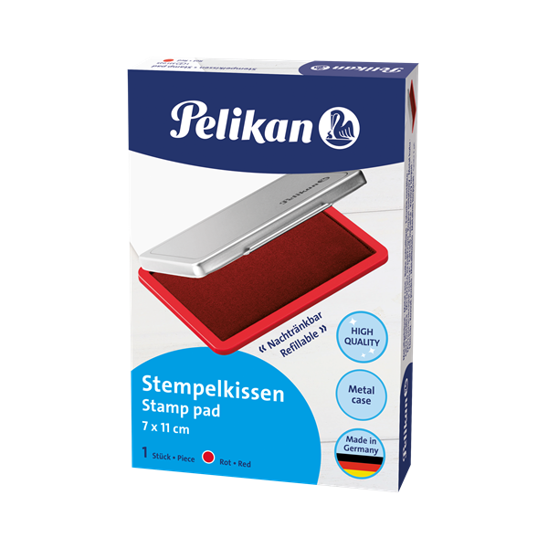 Tampones Pelikan 7x11 cm Rojo