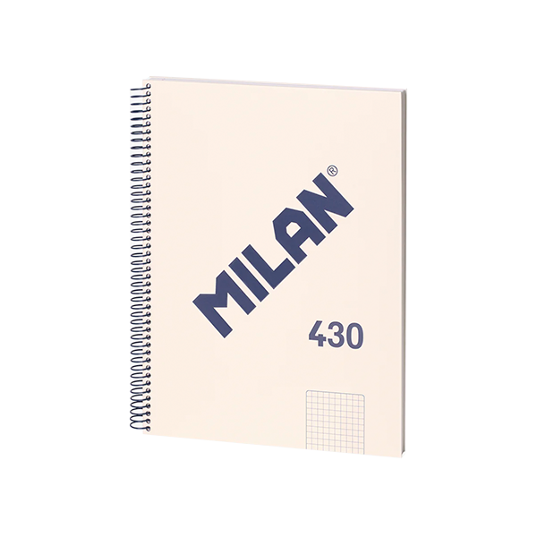 Cuaderno Milan 430 A4 80 h. 95 g 5x5 Crema
