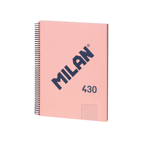 Cuaderno Milan 430 A4 80 h. 95 g 5x5 Rosa