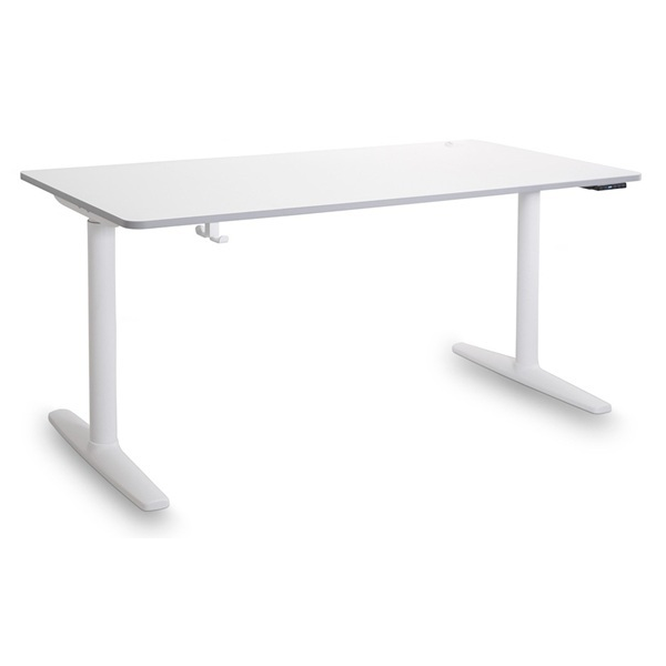 Mesa elevable TONA 160x80 cm. Blanca