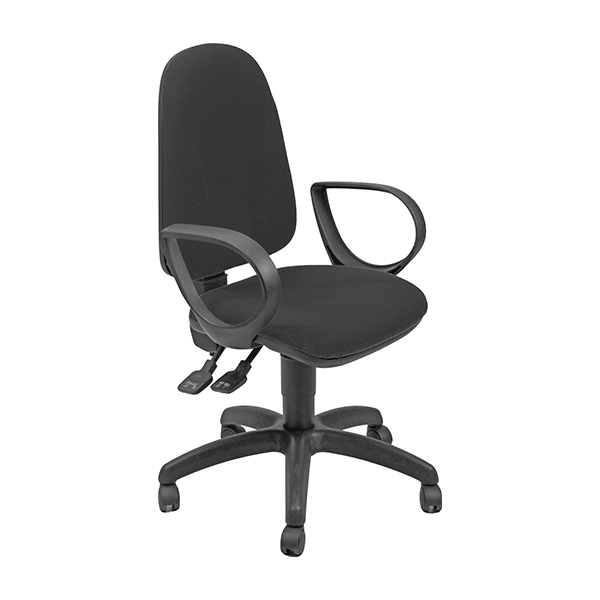 Silla Team con brazos mecan. syncron negro