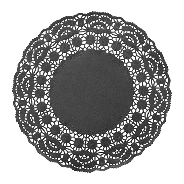 Pack 12 blondas Ø27 cm Negro
