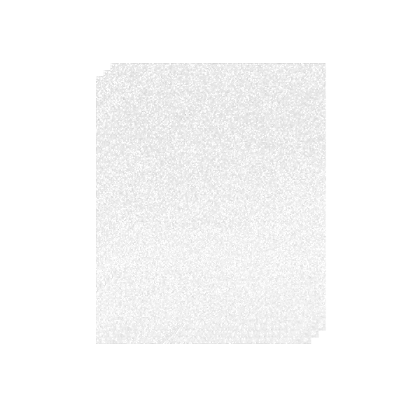 Planchas Eva 40x60 cm. Purpurina Blanca. Bolsa 3 u.