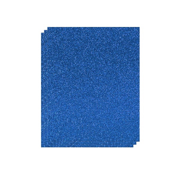 Planchas Eva 40x60 cm. Purpurina Azul claro. Bolsa 3 u.