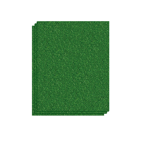 Planchas Eva 40x60 cm. Purpurina Verde claro. Bolsa 3 u.
