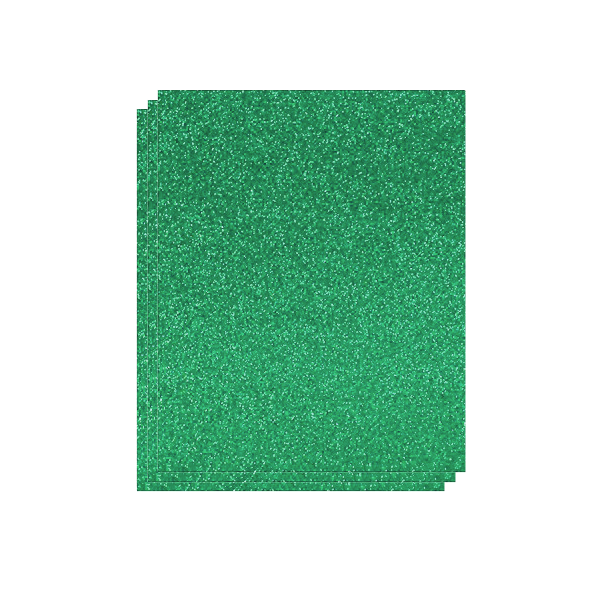 Planchas Eva 40x60 cm. Purpurina Verde osc. Bolsa 3 u.