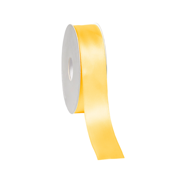Cinta de raso 2,5 cm x 25 m Amarillo