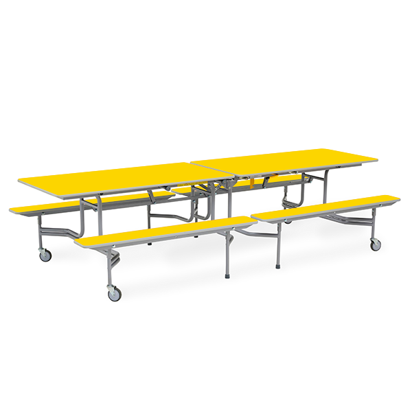 Mesa TTX13 305x75 cm. alt. 66 cm. Amarillo