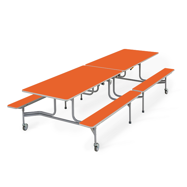 Mesa TTX13 305x75 cm. alt. 66 cm. Naranja